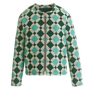 J Crew Collection Moroccan Tile Jacket